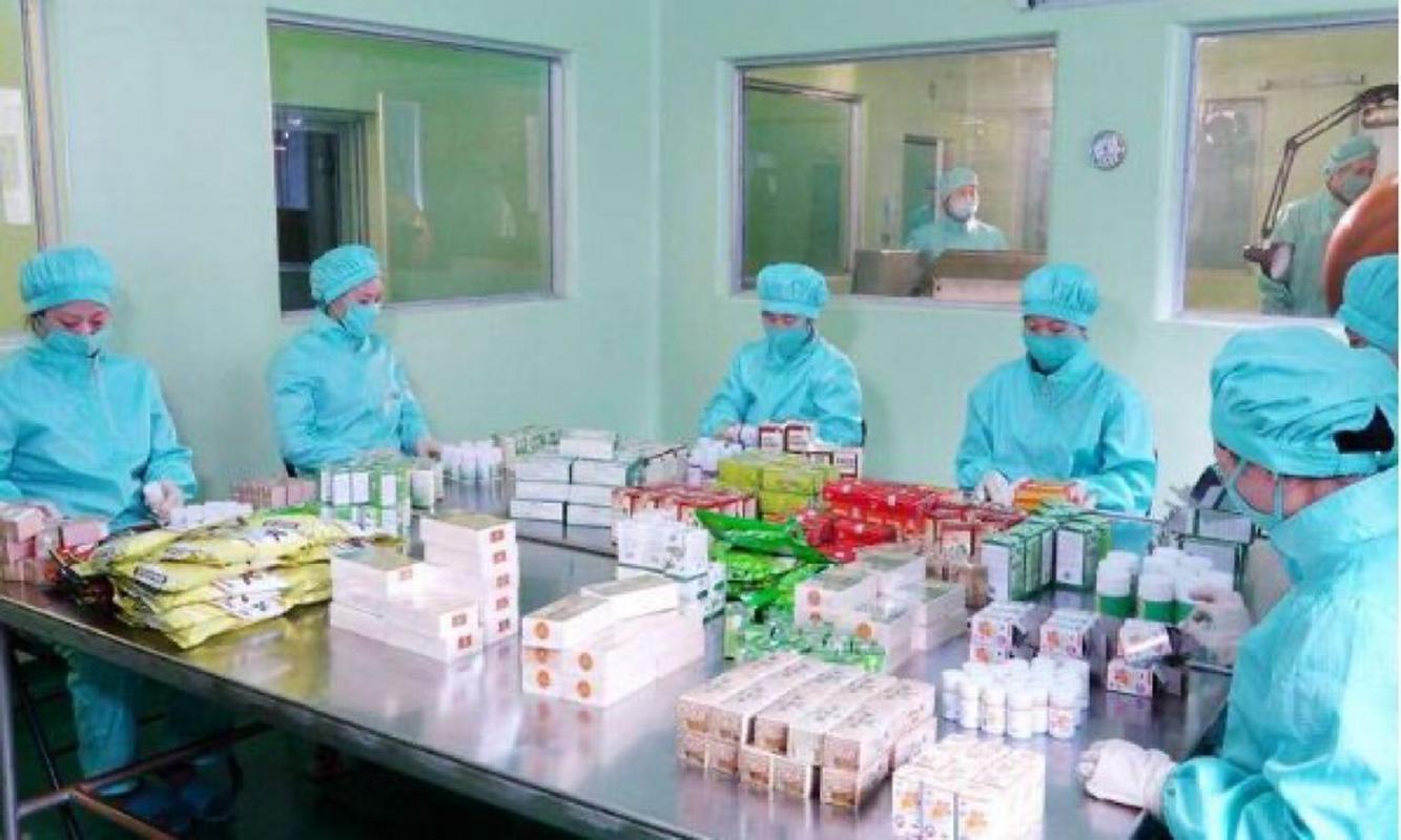 朝鲜平川高丽制药厂加速生产退烧药，保障药品供应